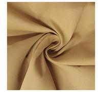 Fabric Kings ONLINE 100% Polycotton Blended Dyed Plain Fabric Dress Craft Material 45" - 112cm Wide Per Metre (BEIGE, 1 METRE)