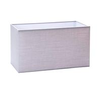 Fabric Lampshade E27 Square white 32 cm , 40 cm textile shade, table lamp, floor lamp, rectangular shade, fabric shade rectangular, grey, 32x16x18cm