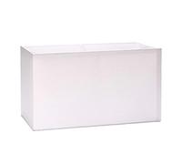 Fabric Lampshade E27 Square white 32 cm , 40 cm textile shade, table lamp, floor lamp, rectangular shade, fabric shade rectangular, White, 32x16x18cm