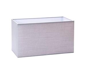 Fabric Lampshade E27 Square white 32 cm , 40 cm textile shade, table lamp, floor lamp, rectangular shade, fabric shade rectangular, grey, 32x16x18cm