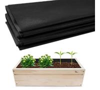 Fabric Liner for Large Veg Trough, Outdoor Raised Bed Planter Liner, Non Woven Black Vegetable Trugs, Herb Planter Liner for Wooden Planter for Growing Vegetables, Flowers, Plants (160cm x 210cm)