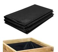 Fabric Liner for Large Veg Trough, Outdoor Raised Bed Planter Liner, Non Woven Fabric Plant Liners, Replacement Felt Window Box Liners for Garden Flower, Medium, 162cm x 210cm, Black