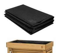 Fabric Liner for Large Veg Trough, Outdoor Raised Bed Planter Liner, Non Woven Fabric Plant Liners, Replacement Felt Window Box Liners for Garden Flower, Medium, 162cm x 290cm, Black