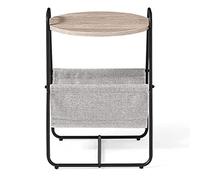 Fabric Magazine Rack Bedside Table with Handle - Space-Saving Coffee Table for Home and Office