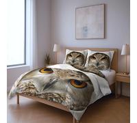 fabric makes them soft fade resistant less likely to rip or tear Quilt Cover Set,White Animals fantasy cape King Suitable for bedroom
