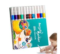 Fabric Markers For Kids,Rock Painting Fine Pen - Colors Art Supplies, Waterproof Crafts Quick-Drying Pen For Paper, Pottery, Stones, Backpacks, Glass