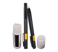 Fabric Markers for Sewing,2-Pieces Heat Erasable Fabric Markers - with Replaceable Refills, Water Soluble Embroidery Marking Pencils for Tailors Hobbyists Quilters Crafters Designers Beginners