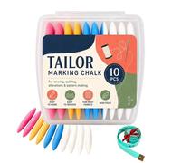 Fabric Marking Chalk Set for Sewing,Quilting & Alterations,Clear Line Fabric Chalk,Sewing arking halk, 10-Piece Pack, Multi-color, For Tailoring, Pattern Making, And abric Marking，1 PCS