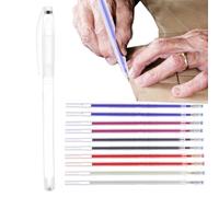Fabric Markings for Sewing - Cloth Pens for Sewing Erasable with 10 Refills | Patchwork, Crafts, Dress-Stitched High Temperature Vanishing Pencil Kit Novent