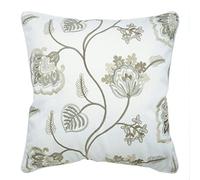 Fabric Mart Direct Pillow Covers, Decorative Pillows, Decorative Pillow Covers 14x14 inch (35x35 cm) White, Cotton Throw Pillow Covers, Handmade Pillow Covers, Floral - Waking Up to Bloom