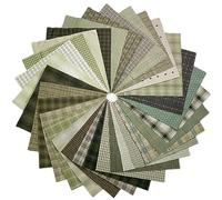 Fabric Material Crafts Costumes Dress Making 30Pcs Pink Red Beige Black Colors Japanese Yarn-dyed Fabric DIY Handmade Patchwork Fabric 100% Cotton Cloth Bundle 20x20cm Fabrics DIY Craftwork Sewing Pat