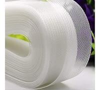 Fabric Material Crafts Costumes Dress Making 50/100Yards Stiff Polyester Horsehair Braid for Polyester Boning Sewing Wedding Dress Dance Formal Dress Accessories Fabrics DIY Craftwork Sewing Patchwork