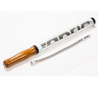 Fabric Megabar Classic Bike Pump Traditional Wooden Handle Hand Pump 50 PSI Dual Valve