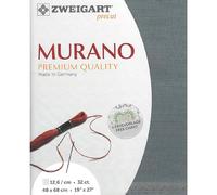 Zweigart Murano Precut 32 ct. 3984 Colour 7107 Charcoal Grey Handmade Fabric for Embroidery 48 x 68 cm