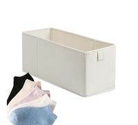 Fabric Narrow Storage Bins - 40x10x10cm Stackable Foldable Fabric Storage Bins | Durable And Stable Sock Underwear Organizer For Drawer Shelf Closet Countertop