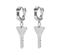 Fabric of the Universe Stainless Steel Dangle Pendant Earrings, One Size, Stainless Steel, No Gemstone