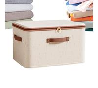 Fabric Organizer with Zipper | Foldable Closet Organizer with Zipper - Foldable Fabric Organizer Bin, for Sweaters, Towels, Home Clothes, Living Room, Bedroom, Travel