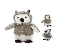 Fabric Owl Doorstop | Cute Barn Owl with Waistcoat Door Stop for Home | Novelty Bird Door Stopper Weighted Indoor Door Stop - 23cm ~ Design Varies