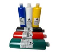 Fabric Paint 500 ml Washable Textile Paint T-Shirt Colour for Light Fabrics Machine Washable Textile Paint Fabric Paint Fixation by Ironing (Set of 6)