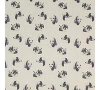 Fabric Panels for Cushions Bags Cotton Rich Animals Birds Home Décor Wild Floral for Sewing Crafting DIY 18"x18" Size by The Fabric Guys (Panda 4)