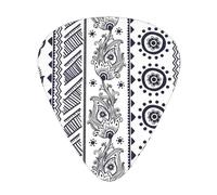 fabric pattern.webp Patterned guitar picks - (thin/medium/thick) free to choose, suitable for all kinds of string instruments,