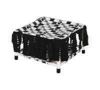 Fabric Pet Hideaways with Double Tiered and Fringed Design Print Hammock Bed Cage Accessory for Hamsters Small Animal Bed