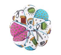 Fabric Pin Cushion for Sewing Table Setup, Pumpkin Pin Holder with Segmented Shape and Center Button for Daily Mending Pumpkin Cushion Sewing Needle Holder Fabric Quilting Embroidery Table Mending