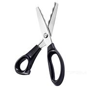 Fabric Pinking Shears, Professional Stainless Steel Handled Scissors, Scalloped Blade (Scalloped 18mm)