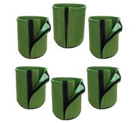 Fabric Planter, Range of Applications: Patio, Landscaping Fabric Growing Pot, Indoor Gardening Dough Growing Bag, Fabric Growing Bag, 6x Woven Planting Bag | Multi-Purpose Container, Vegetable Flower