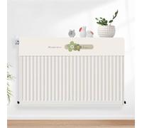 Fabric Radiator Cover White Decorative Dust | Keeps heating radiators clean from dust while allowing heat to escape efficiently into your room.
