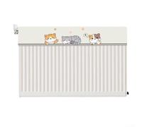 Fabric radiator dust cover with antismoke shielding to prevent dust accumulation, designed for efficient heat escape and stylish home use (80cm)