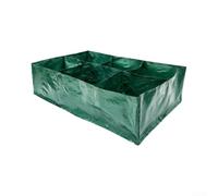 Fabric Raised Garden Bed With Grids Breathable Polyethylene 2X2 2X3