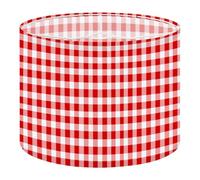 Fabric Round Drum Lamp Shade red Plaid Checkered Gingham Vintage Medium Linen Decorative Assembly Replacement Lampshades 13inch Set of 1 for Table Lamps, Floor Lamps,Ceiling Lamp