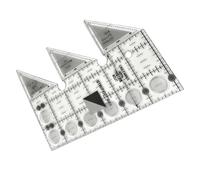Fabric Ruler - 45°Double-scale Fabric Tool - Triangle Quilting Ruler | for Sewing Home Studio Workplace Crocheting Weaving Embroidery Handcrafting Winding