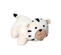 Fabric Safari Animal Doorstop 1kg Colourful Weighted Safari Animal Door Stay Stopper (Cream Tiger)