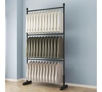 Fabric Sample Display Stand, Multilayer Scarf Display Rack, Floor-standing Rug Display Holder for Home and Commercial Use