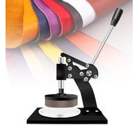 Fabric Sampler Cutter, Adjustable Thickness Round Sample Cutter, Sqcm Cloth Disk Cutting Hand Press Tool With Pads For Textile Carpet Leather And Paper Sampling