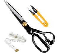 Fabric Scissors Professional 10 inch(25.4cm) Heavy Duty Scissors for Leather Sewing Shears for Tailoring Industrial Strength High Carbon Steel Tailor Shears Sharp for Home Office Artists Dressmakers