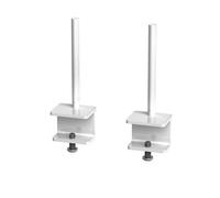 Fabric screen brackets for single desks or runs of Adapt and Fuze single desks (pair) - white