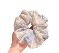 Fabric Scrunchies 3pc Leopard Print Oversized Scrunchie For Women Elastic Big Hair Tie Girls Black Rubber Bands Retro Rope(Color 11)