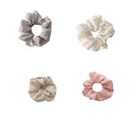Fabric Scrunchies For Women 2PCS/4PCS/6PCS Golden Star Patterned Fbric Hair Loop Hair Rope Hair Accessories For Girl(Light set)
