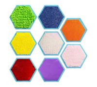 Fabric Sensory Pads, 8 Piece Texture Activity Mat Set, Touch Based Learning Pieces, Playroom Daycare Practice Touch and Feel Tiles Floor Pads Texture Matching Game