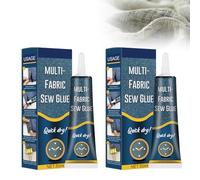 Fabric Sew Glue Fabric Adhesive Fabric Glue Special Adhesive Machine Washable Textile Permanent Transparent Washable Textile Adhesive for a Wide Range of Textiles and Fabrics 50 ml x 2 Pieces
