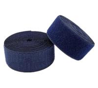 Fabric Sewing Hook and Loop Tape sew on 50mm, Non self Adhesive Nylon Strips Fastener(Navy Blue,50MM x 5 Yards)
