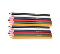 Fabric Sewing Pencils 12pcs, Water Soluble Mixed Colors for Dressmaking Tracing Marking Free Tailor Chalk Pens for Quilting