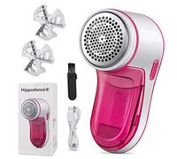 Fabric Shaver,Lint Remover,Fluff Remover Quickly and Effectively Remove Bobbles for Clothes and Furniture with 2 Spare Blades(red)