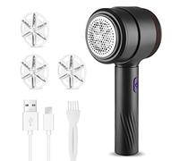 Fabric Shaver, Portable Rechargeable Electric Lint Remover, 3-Blade 3 Speeds Adjustable Debobbler Bobble Remover for Clothes, Lint Shaver for Various Fabrics for Clothes, Upholstery, Furniture