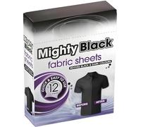 Fabric Sheets Revives Black And Dark Clothes Mighty Black Laundry Restorer Dye Wipes For Restoring Faded Clothes Deep Colors Reviver Cloth Wash Colour Run Protection 12 Washing Machine Sheets (1)