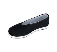 Fabric Shoes Men's Chinese Traditional Beijing Style Shoes Kung Fu Tai Chi Trainers Classic Costume Shoes Comfortable Flat Shoes Unisex Martial Arts Shoes with Non-Slip Rubber Sole, darkgray, 5 UK
