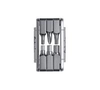 Fabric SixTool - Foldable Multitool for Cycling: 6 in 1 - Hex Keys, Torque, Screwdriver - Compact Bike Repair Tool - Silver - FTL-01